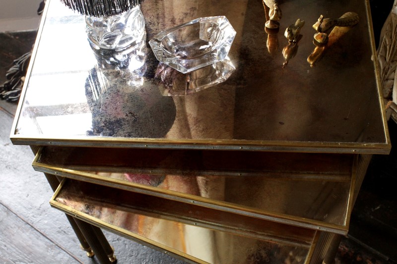 Maison Jansen 50's Foxed Mirror Nest of Tables-house-of-hummingbird-e3aa5de1-16f0-4be0-a388-1e069561bbe1-main-638034225780609333.jpeg