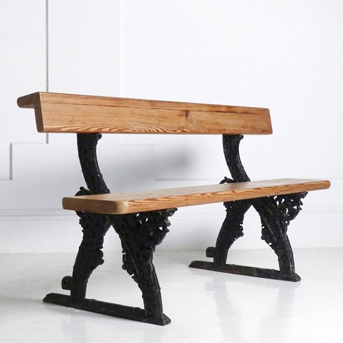 Cast Iron Bench A.W.N Pugin Gothic Revival 