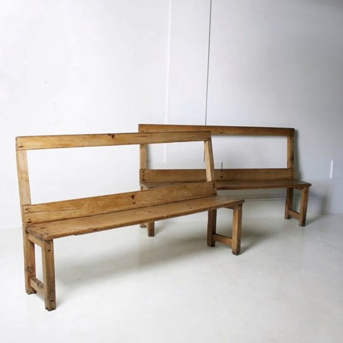 Pine Farmhouse Benches