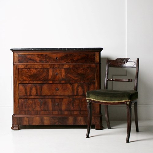 Marble Top Walnut Commode