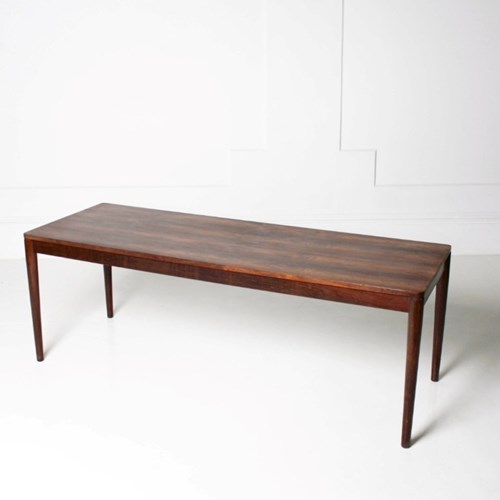 Large Danish Mid Century Rosewood Coffee Table