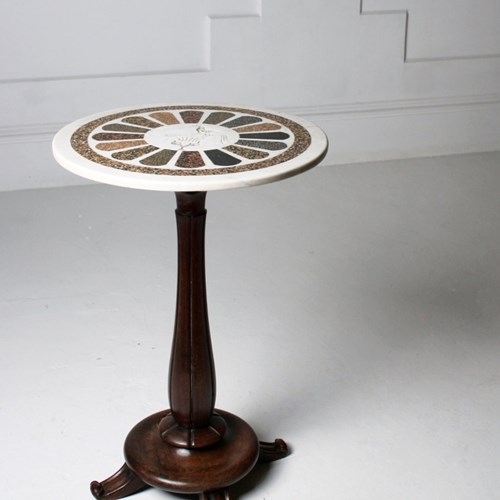 Grand Tour Specimen Marble Occasional Table