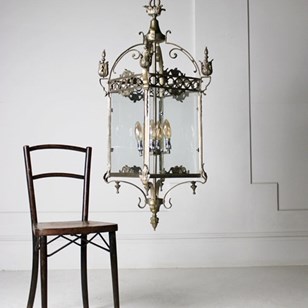 XL Plated Brass Lantern