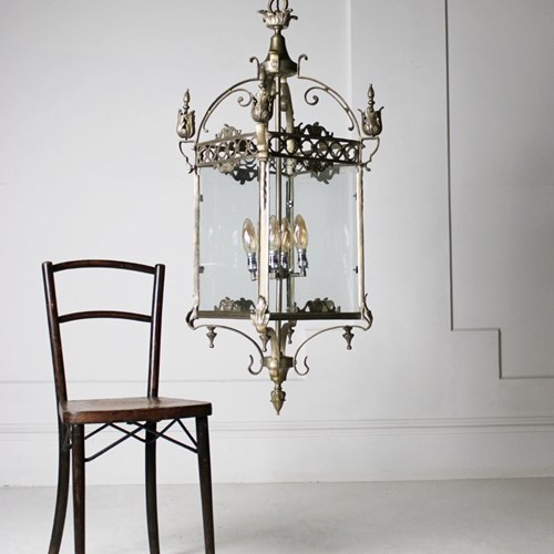 XL Plated Brass Lantern