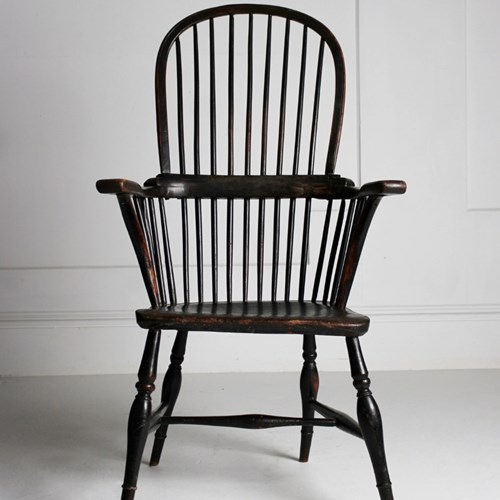 High Back Windsor Armchair Early 19Th Century 