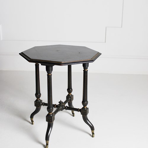 Ebonised And Gilt Occasional Table Attributed To Gillows 
