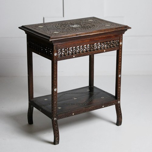 19Th Century Two Tier Syrian Side Table