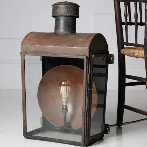 XL Wall Mounted Copper Lantern 