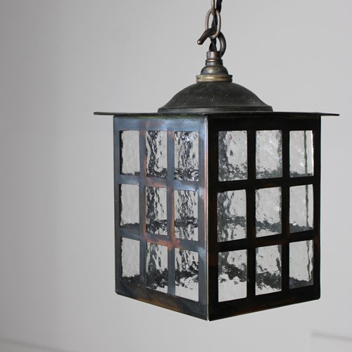Small Copper Lantern Porch Light