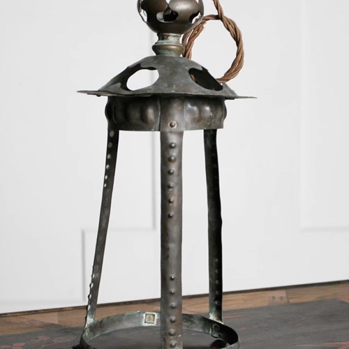 Art & Crafts Copper Porch Lantern