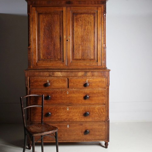 Georgian Oak House Keepers Cupboard 