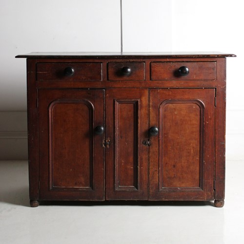 Stained Pine Dresser Base Early 19Th Century