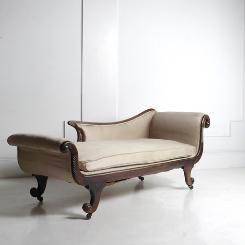 Regency Period Rosewood Chaise Lounge 