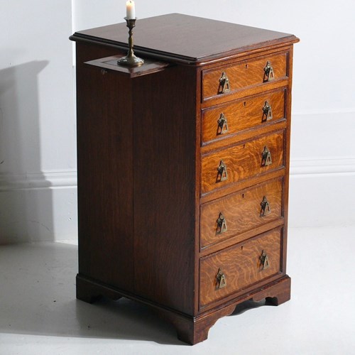 Oak Chest Of Drawers Late 19Th Century