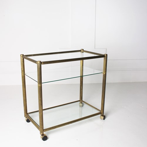 Brass Italian Drinks Trolley Mid 20Th Century