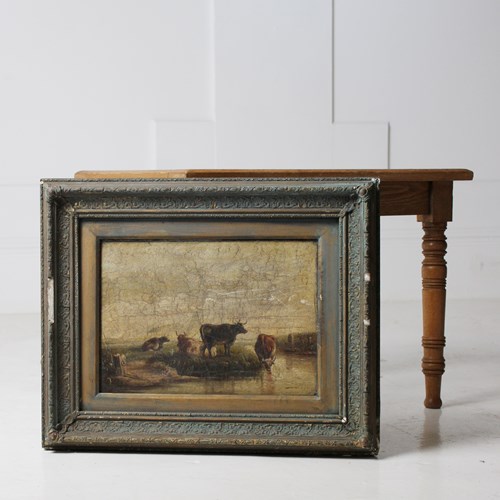 19Th Century Oil On Canvas