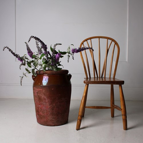 XL 19Th Century Terracotta Bread Crock