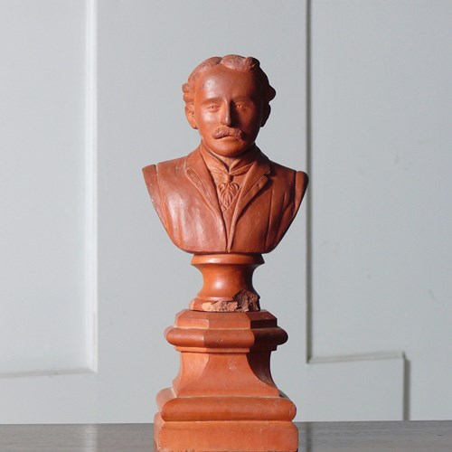 Terracotta Bust Of A Gentleman
