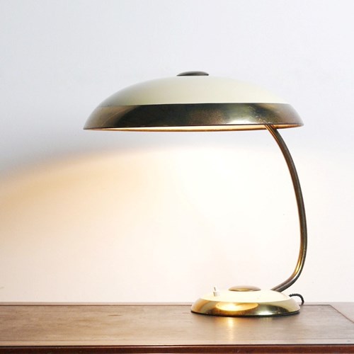 Overside Brass Bauhaus Desk Lamp By Helo Leuchten