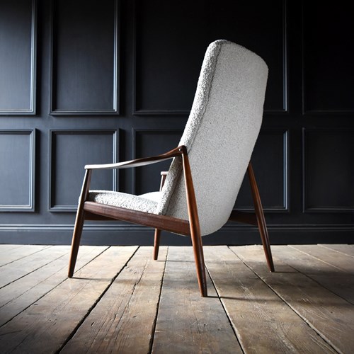 Boulce Tall Back Lounge Chair By Hartmut Lohmeyer For Wilkhahn, Germany. 