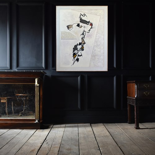 Abstract, Structure I. Oil And Collage On Canvas, Peter Jackson B1930