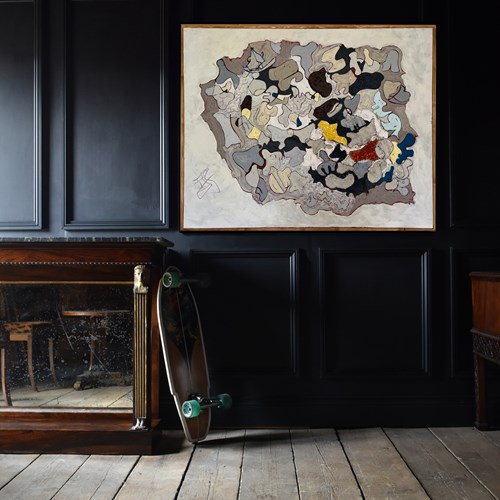 Biscay Boat, Large Oil On Canvas, Peter Jackson. B1930