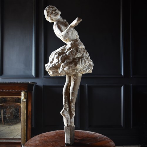 French Papier Mache Ballet Dancer.