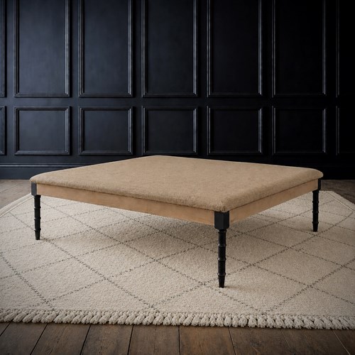 XL Ebonised Bespoke Ottoman 