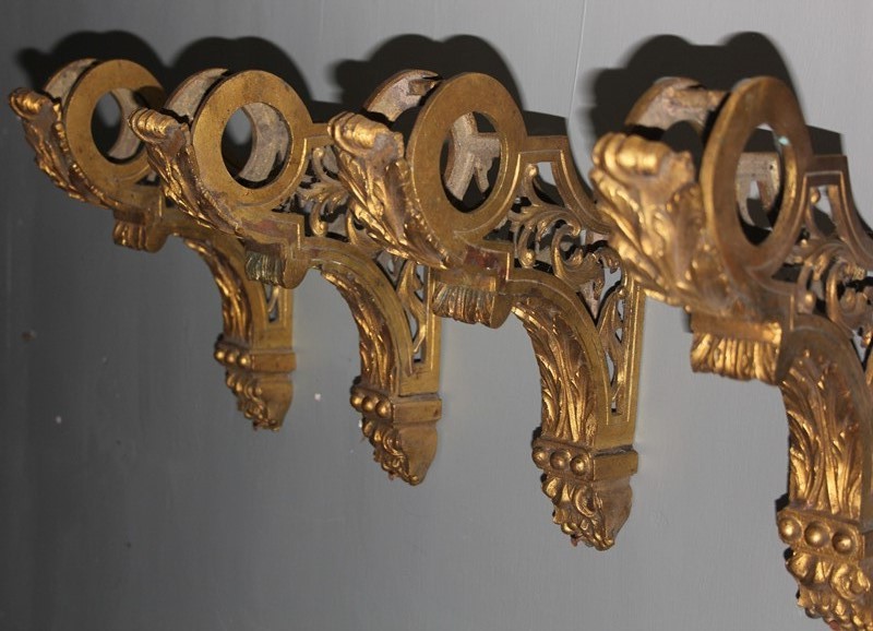 2 Pairs Gilt cast brass curtain pole holders-inglis-hall-antiques-img-5169-main-637489907588843305-1.JPG