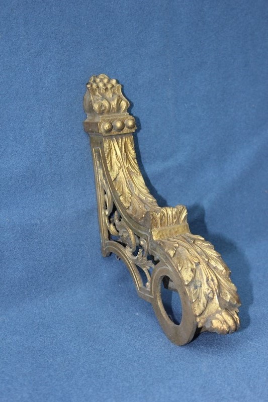 2 Pairs Gilt cast brass curtain pole holders-inglis-hall-antiques-img-5177-main-637489908170514746.JPG