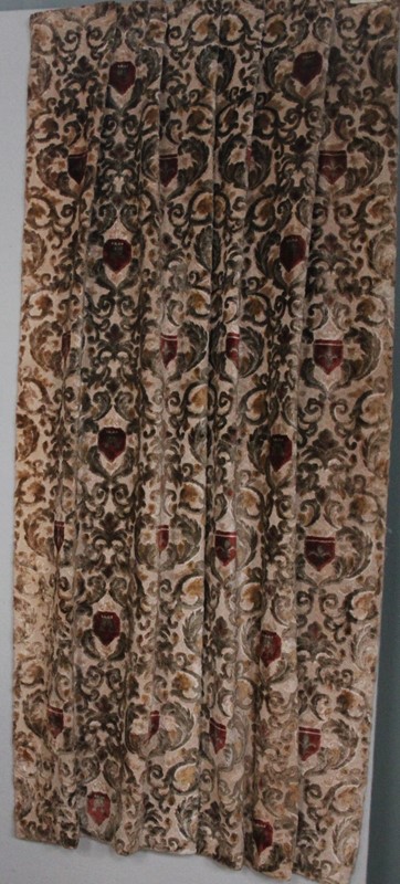 A pair of 19C cut velvet curtains-inglis-hall-antiques-img-5624-main-637495874105783314.JPG