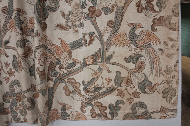  Pair of 1930s bird decorated curtain-inglis-hall-antiques-img-5637-main-637496002832140189.JPG