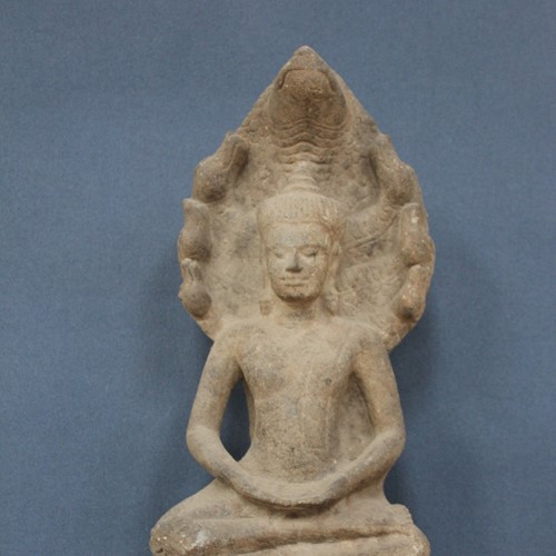 Stone carved Buddha Mucalinda