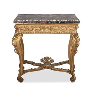 C18th Giltwood & Marble Top Console...