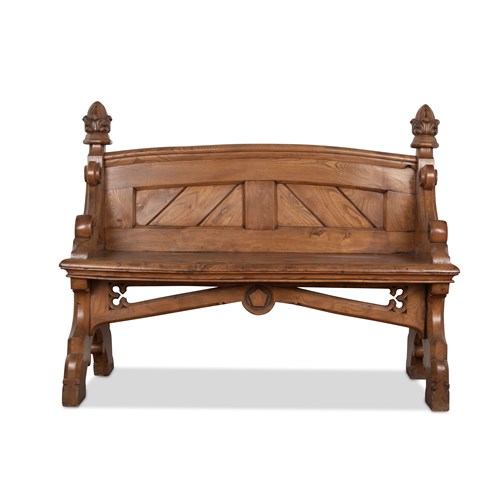 C19th Country House Elm Bench