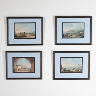 Set Of Four 19Th Century Neopolitan...