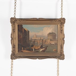 Early 19Th Century Oil On Panel Of ...