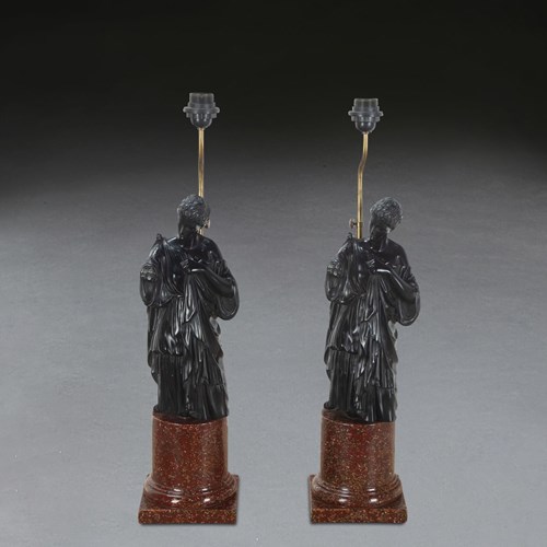 Pair Of Neo-Classical Figural Lamps