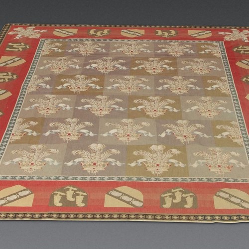 Smaller 19Th Century English Needlepoint Carpet