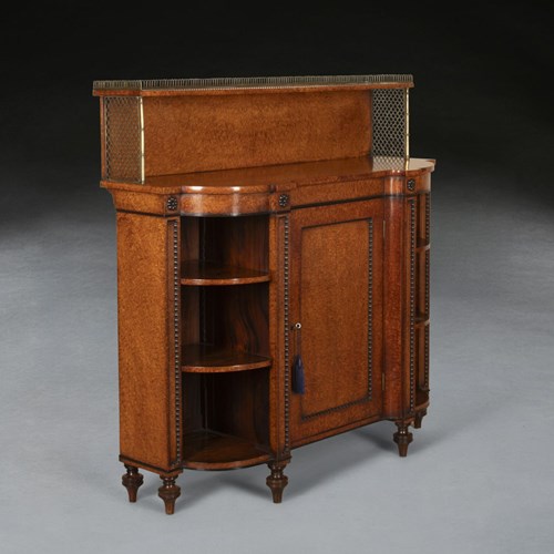 Regency Amboyna Side Cabinet