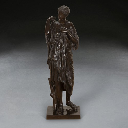 19Th Century Grand Tour Bronze Of Diane