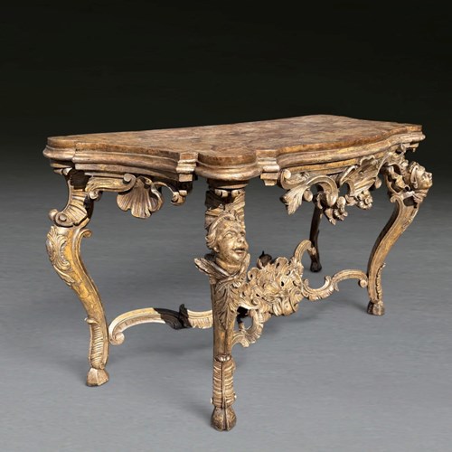 C18th Italian Giltwood Console Table