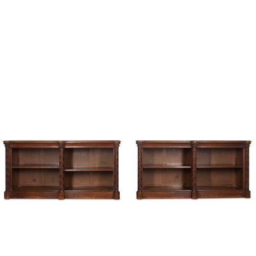 Pair Of 19Th Century Open Bookcases