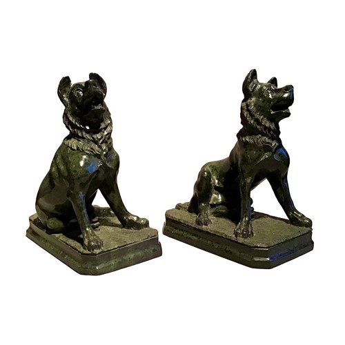 Pair Of Grand Tour Marbles Of Alcibiades Hounds