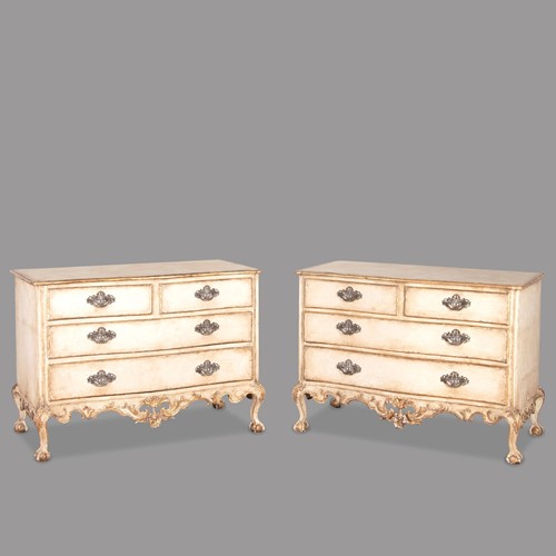 Important Pair Of 18Th Century Portuguese Commodes