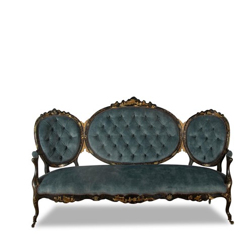 19Th Century French Chinoiserie Settee