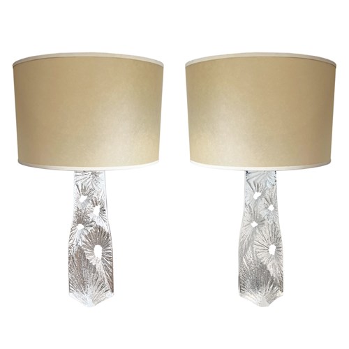 Pair Of 1960S Daum Table Lamps