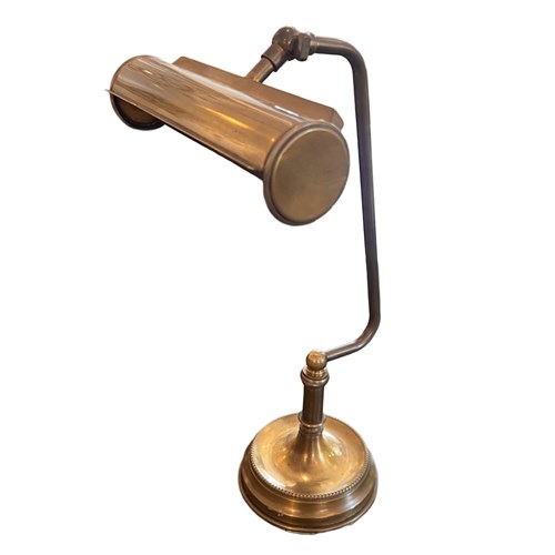 Brass French 1930S Desk Lamp