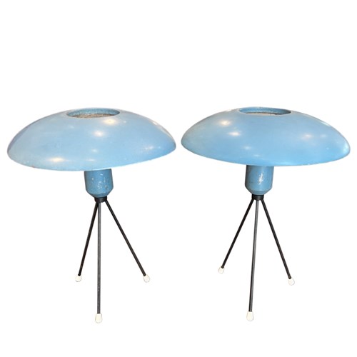 Pair Of Kalff For Philips Table Lamps, Dutch 1950S