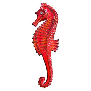 Two Large Ceramic Seahorses, Made A...